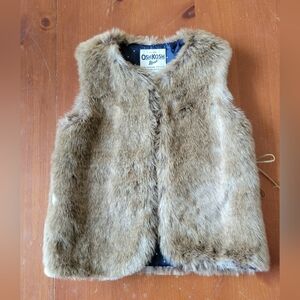 OshKosh Faux Fur Vest for Kids Size 4/5